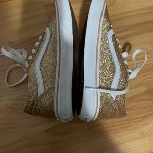Girls glitter Vans size 3